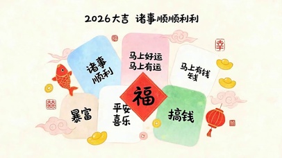 2026大吉诸事顺顺利利