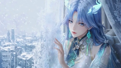 冬日窗边清宵