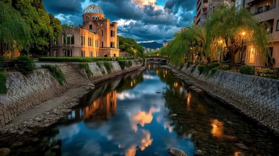 清新静谧小镇河畔