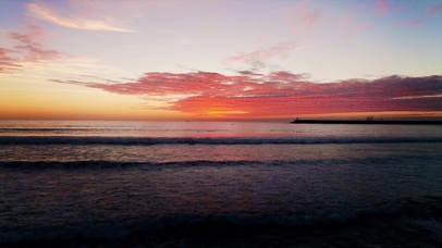 4K黄昏中的夕阳