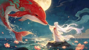 红海豚与少女