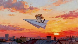 我的纸飞机飞呀飞