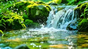 唯美治愈小溪4K