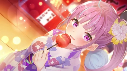 吃棒棒糖的女孩