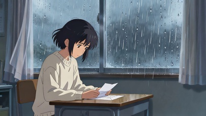 下雨夜的信笺