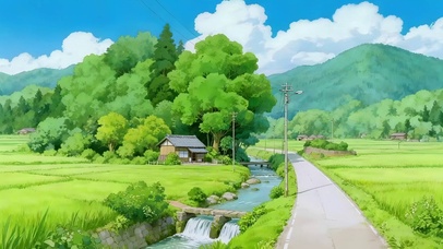 绿色的乡村小路