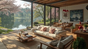 樱落湖庭暖阳居