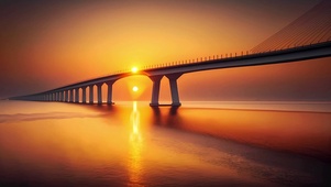夕阳大海