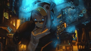 雨中美少女