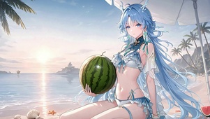 清宵丨夏日沙滩丨
