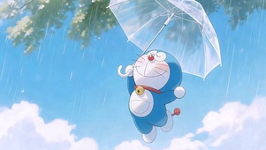 快乐雨天哆啦A梦