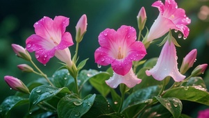 雨后牵牛花