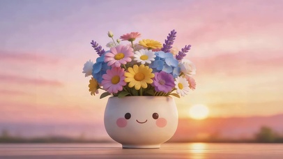 小清新可爱鲜花