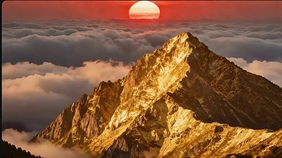 日落金山