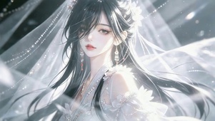 治愈白纱女孩
