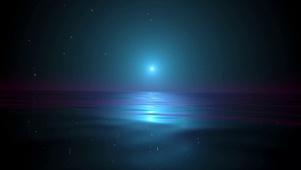 蓝色海洋地平线