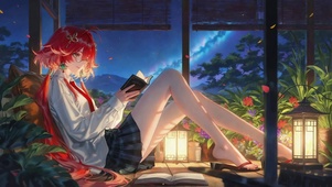 星空下夜读长离