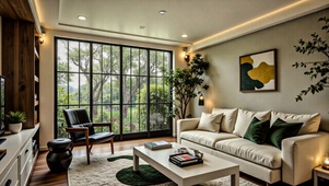 【雨景】简约欧式客厅