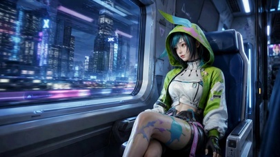 列车城市漫游-彩琦