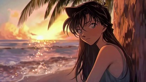 海边落日下的毛利兰