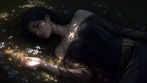 睡梦中的少女