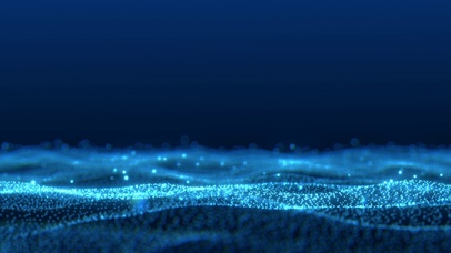 抽象粒子波形式循环动画