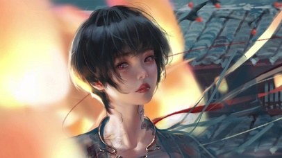 短发冷酷萝莉女孩