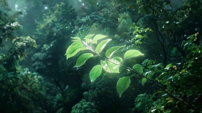 阳光绿叶