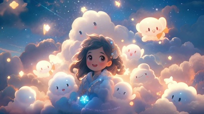 云朵小女孩