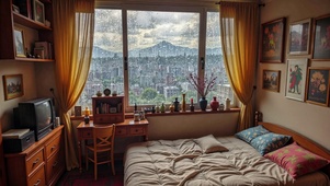 【雨景】老宅的卧室