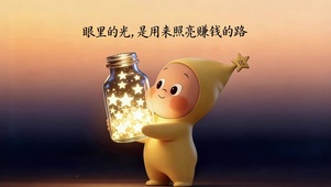 眼里的光照亮赚钱的路