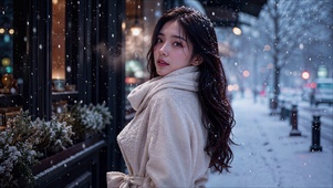 回眸美女