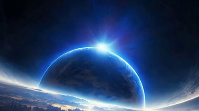 夜景星空带鱼屏