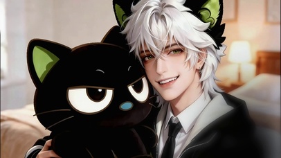 动漫黑猫帅哥