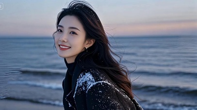 海边的女孩
