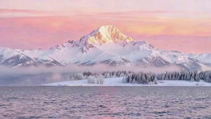 唯美的雪山