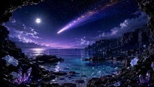 星海流光夜景