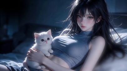 暗夜少女与猫