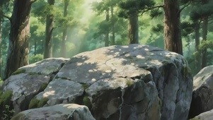 清新绿色阳光森林