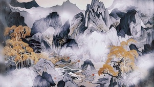 黑金国潮插画