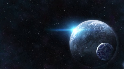 4K星空粒子穿梭宇宙