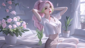扎头发甘露寺蜜璃