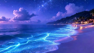 夜海流光