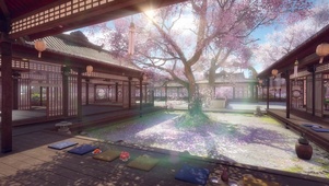 唯美古风庭院