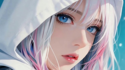 治愈白发女孩