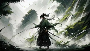 剑士下山