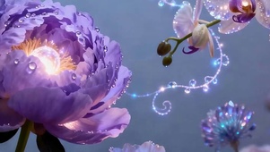 夜景护眼花朵带鱼屏