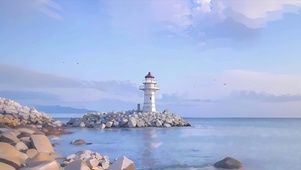 治愈海岸灯塔