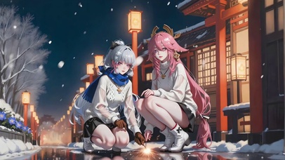 街景花海双子