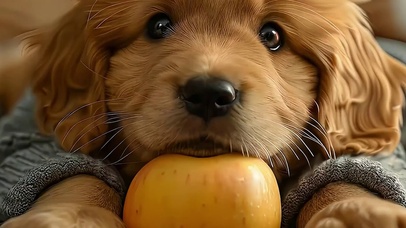 萌宠可爱狗带鱼屏